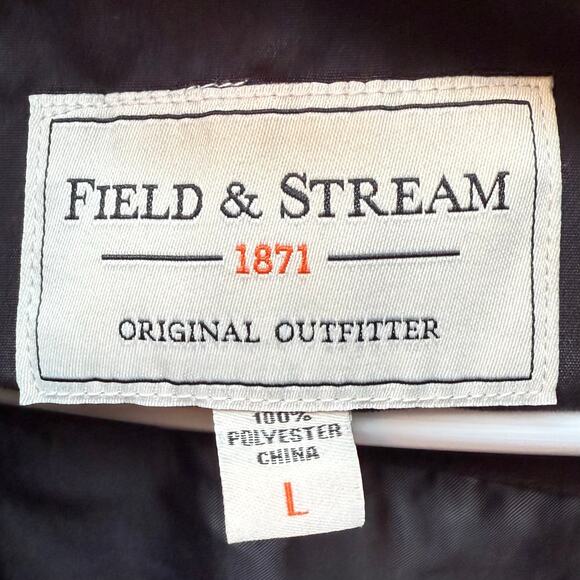 Field & Stream Black Puffer Vest Mens L Hunting Fishing Outdoors - Picture 2 of 13